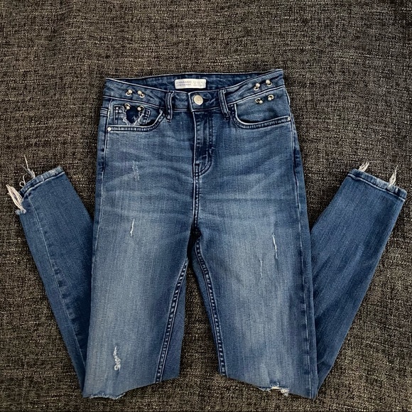 Zara Basic Denim Skinny Jeans Womens Size 04